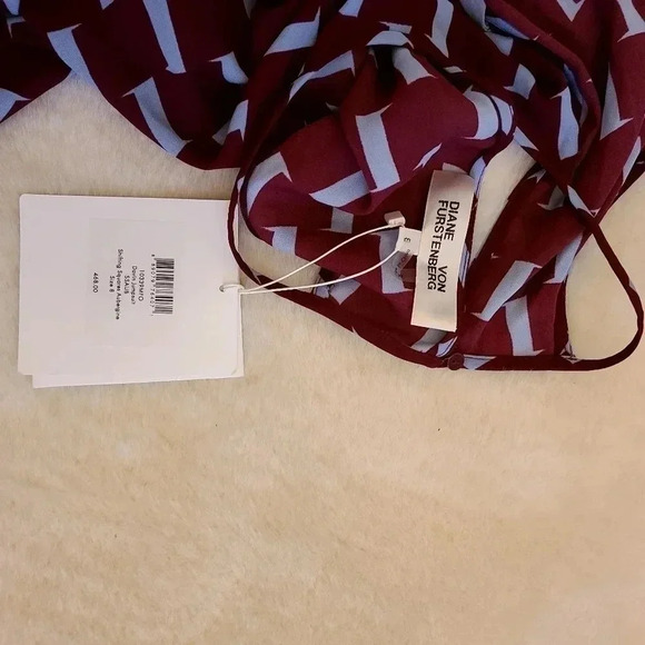 Diane Von Furstenberg Jumper size 8 Sleeveless, boat neckline, fair isle… - Picture 4 of 7